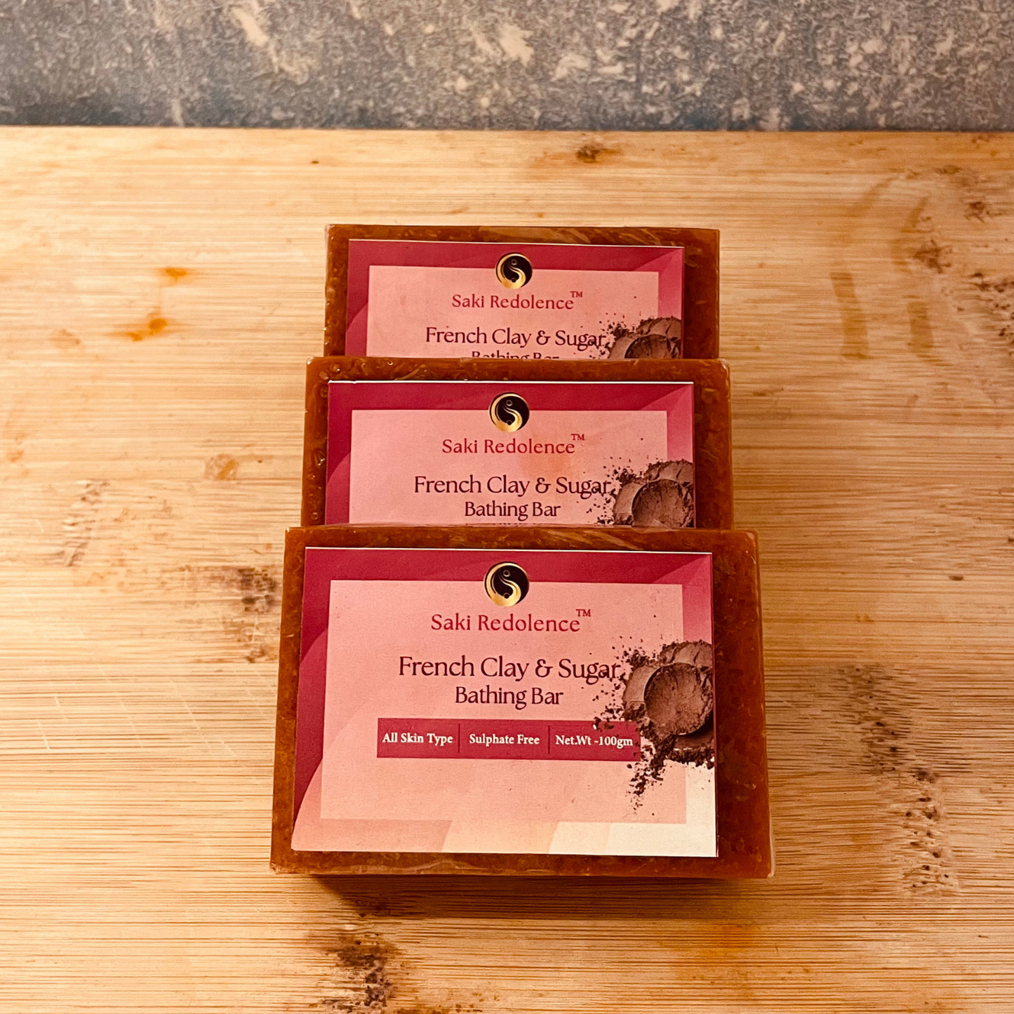 French Clay & Sugar Soap โ Gentle Exfoliating French Clay Soap for Sensitive Skin (100gm)