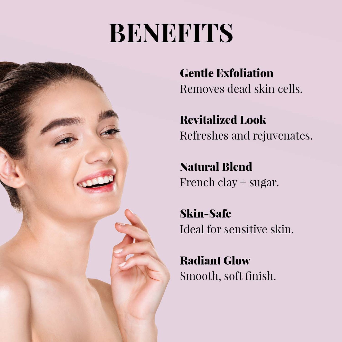 French Clay & Sugar Soap โ Gentle Exfoliating French Clay Soap for Sensitive Skin (100gm)